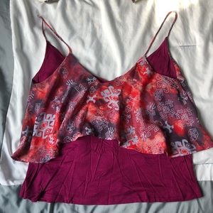 Sparkle & Fade / Urban Outfitters Cropped Tank Top
